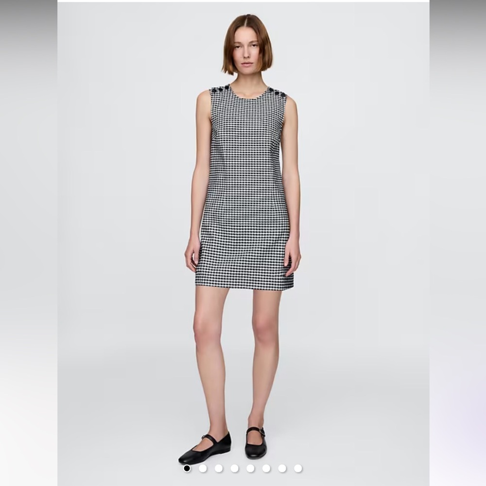 Gap × DÔEN Gingham Denim Mini Dress